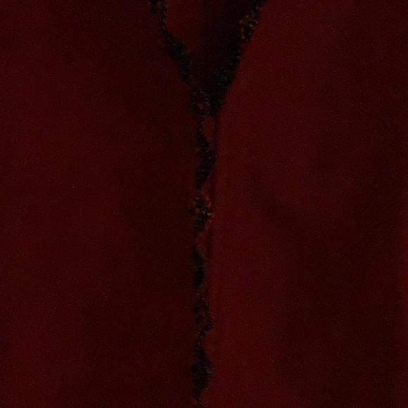 Red suede top - Picture 3 of 3